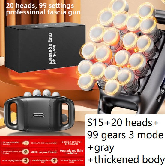 Multi-Head Fascia Gun Muscle Massager