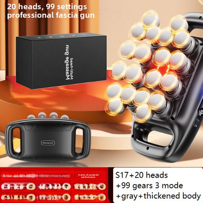 Multi-Head Fascia Gun Muscle Massager